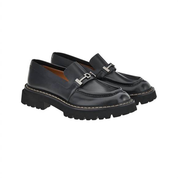 SALVATORE FERRAGAMO Other - NEW SALVATORE FERRAGAMO men's naval gancini ornament moccasin in black